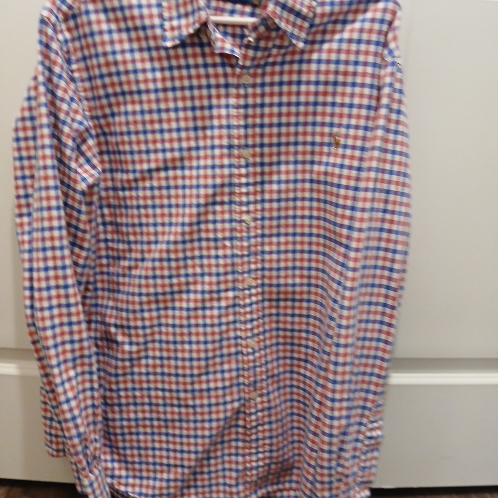 Ralph Lauren Red and Blue Checkered Shirt